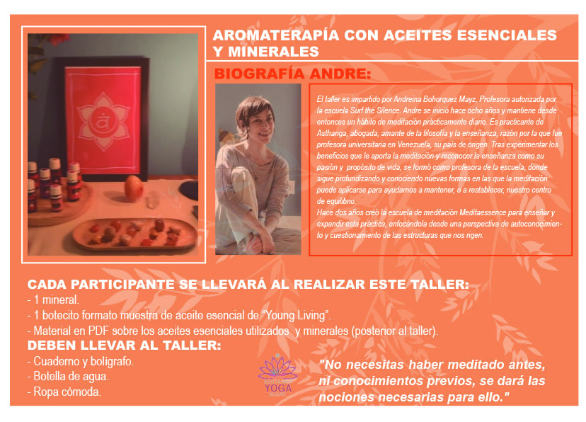Taller de meditación y creatividad con Andreina Bohorquez